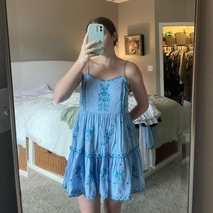 Urban outfitters blue floral dress